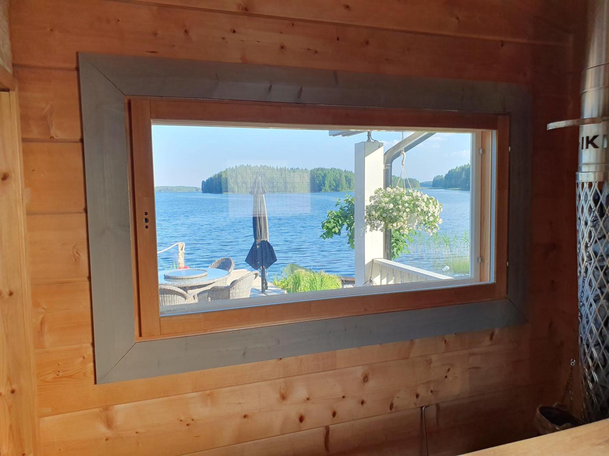 Stunning Log Cabin 45M2 On The Shore Of Kallavesi. Kuopio Esterno foto